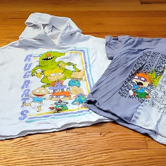 Youth Rugrats cropped tshirt and hoodie - Picture 1 of 3